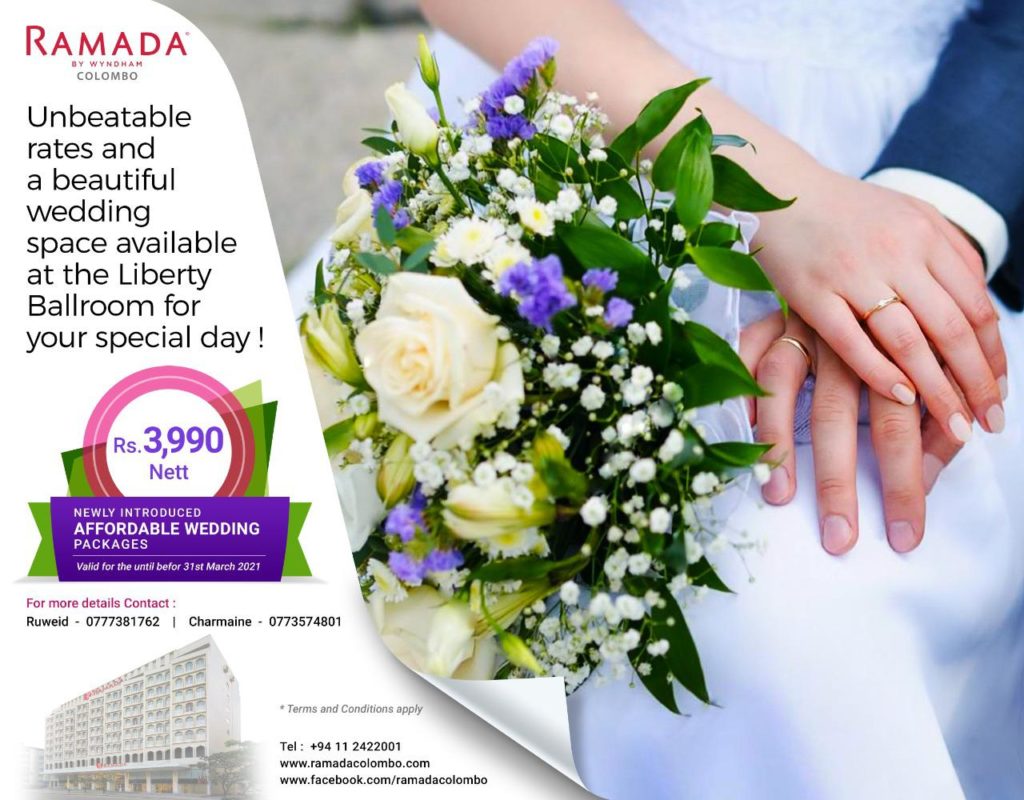 Affordable Wedding Package Ramada Hotel Colombo Sri Lanka